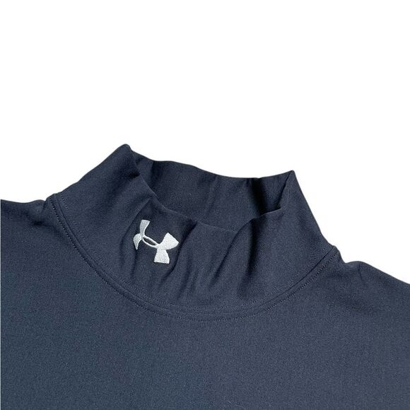 Under Armour Coldgear Black Long Sleeve Base Layer Shirt Size Medium - Picture 3 of 4